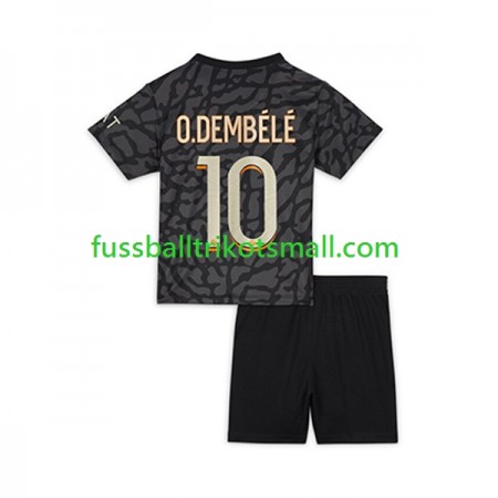 Fußballtrikots Paris Saint-Germain O.Dembele 10 Kinder 2023-2024 Kurzarm 3rd trikot kaufen